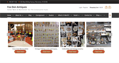 Desktop Screenshot of foxdenantiques.com